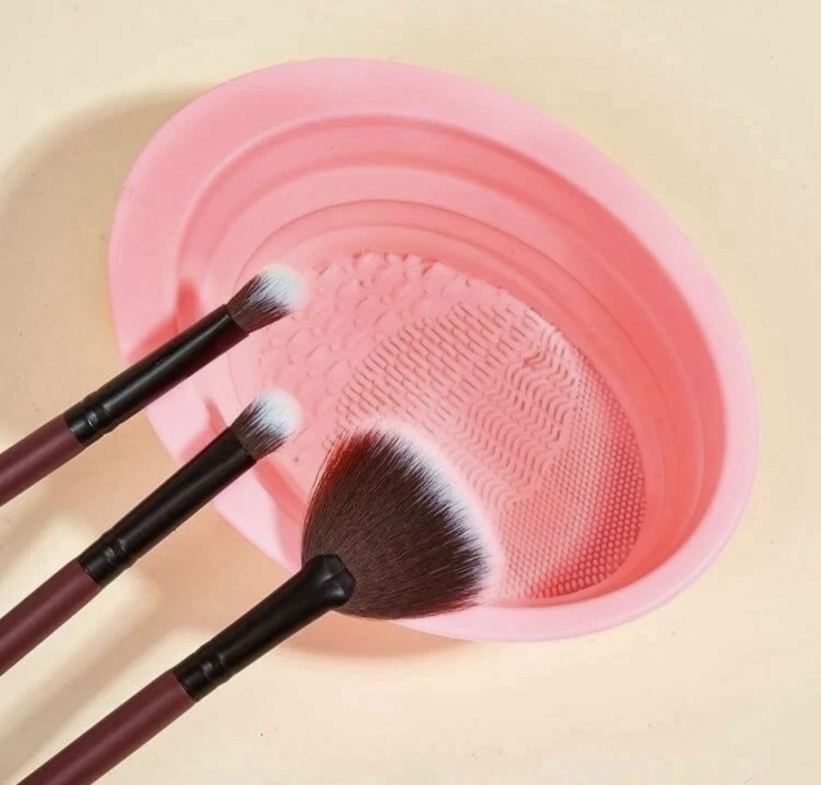 Bowl de silicona para limpiar brochas 